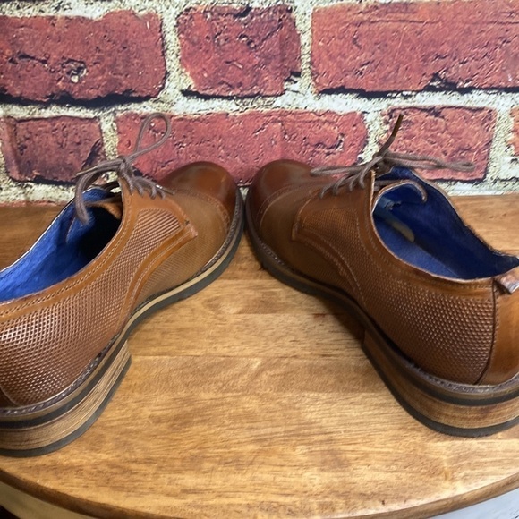 Steve Madden Men's leather classic Dress Oxford Loafer Lace Up Size 9.5 - Picture 11 of 17